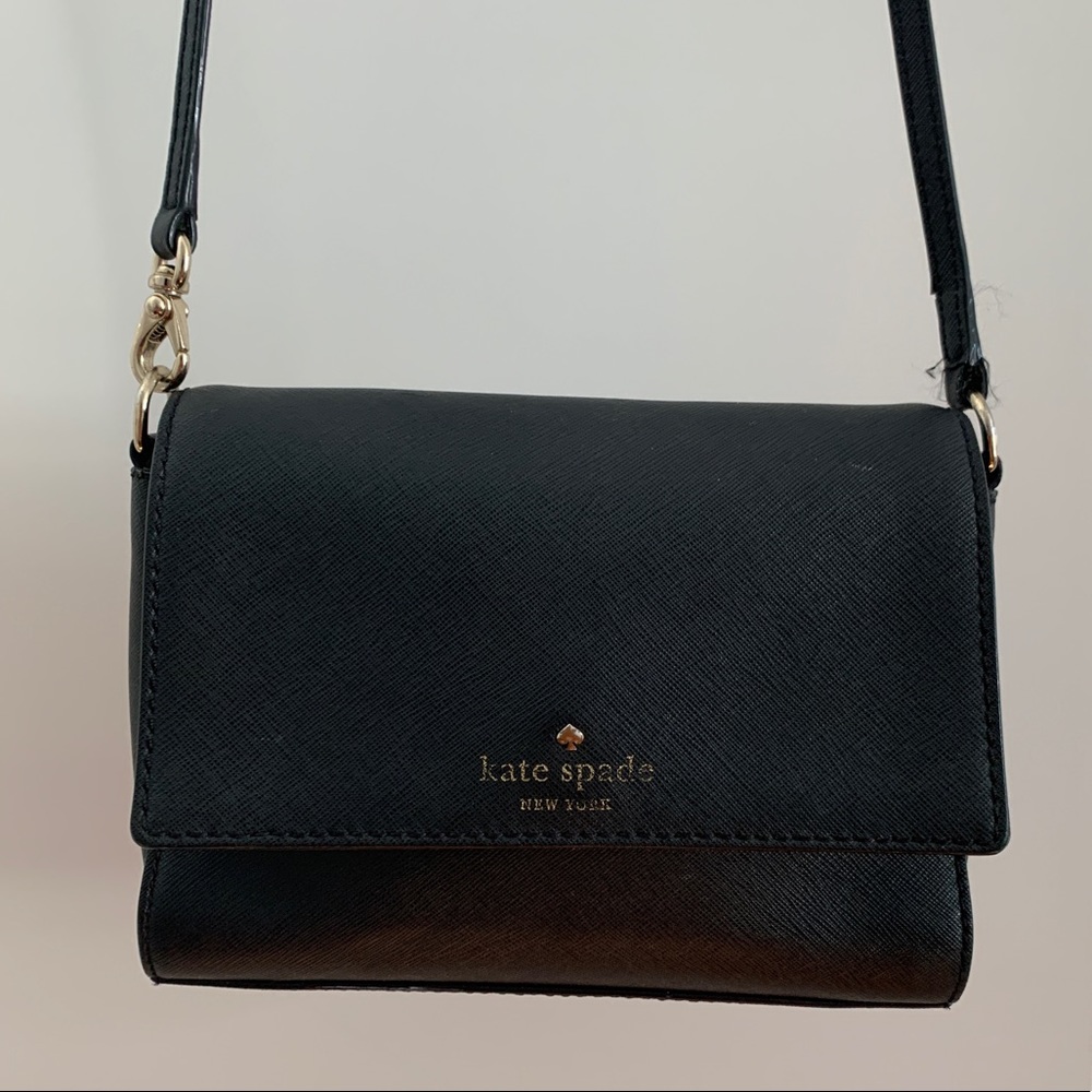 Kate Spade Small Crossbody Black Napa Leather